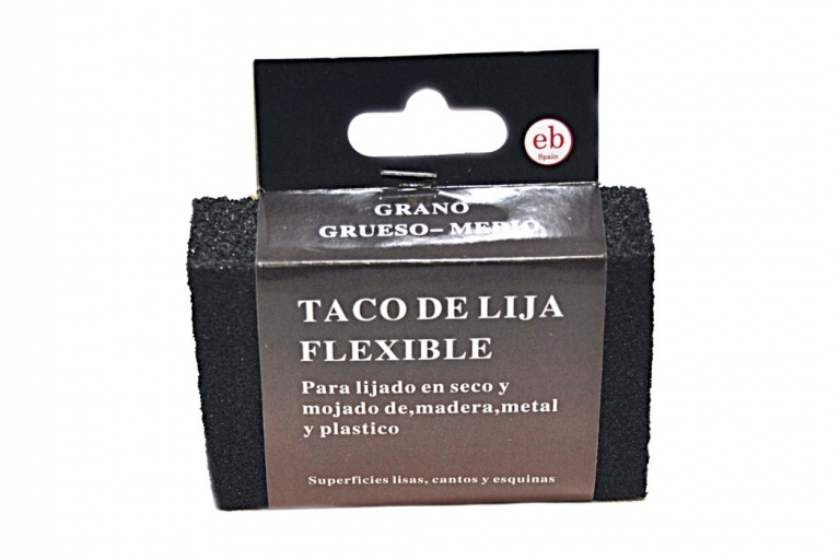 Taco de lija flexible